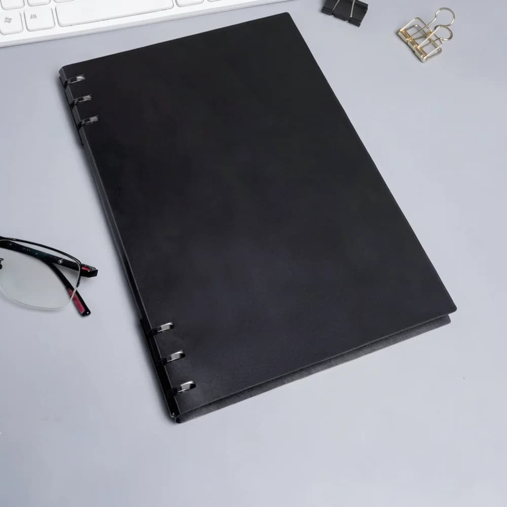 For For Mengjin Loose Leaf Notebook Durable Binder Planner Detachable Ring Journal School Office Writing Stationery Pad
