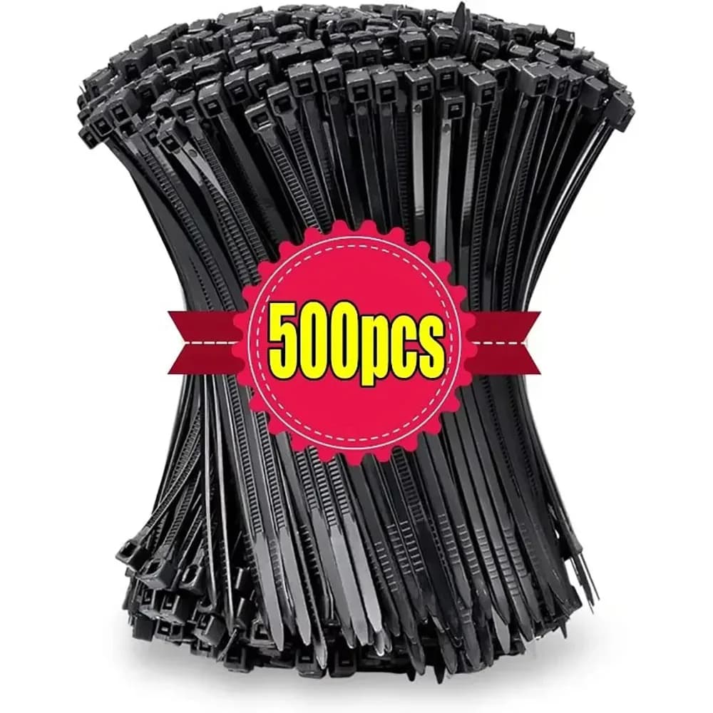 100/200/300/500/1000 Pezzi Fascette per Cavi Ultra Resistenti, Organizzatore per Cavi di Ricarica, Avvolgicavo Regolabile