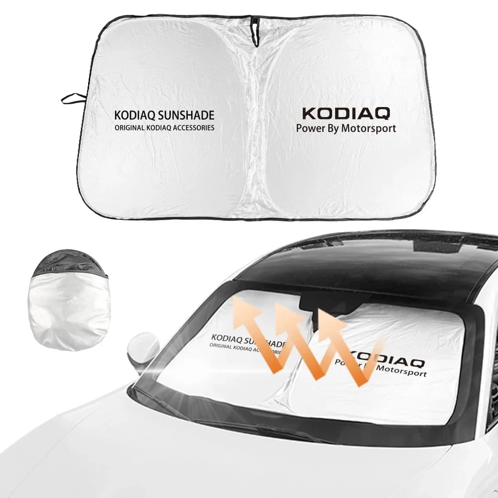 Copertura parasole per parabrezza anteriore per Auto Flodable protezione solare Anti UV accessori Auto per Skoda Kodiaq Rs 2019 2020 2021 2022
