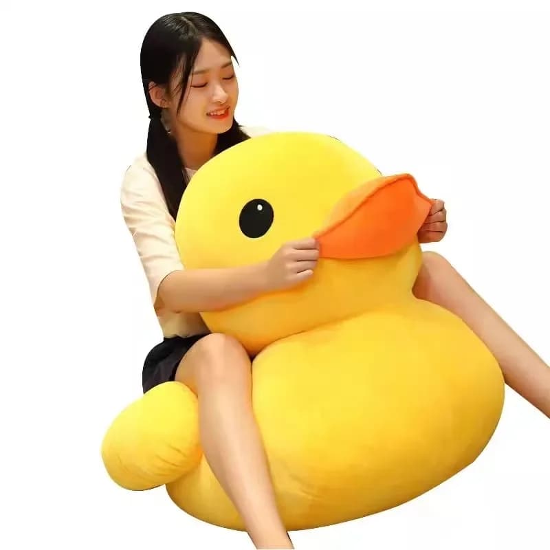 Kawaii Big Yellow Duck Mini peluche bambole giocattolo Cute Soft Cartoon peluche giocattoli regali di compleanno per bambini bambini neonata