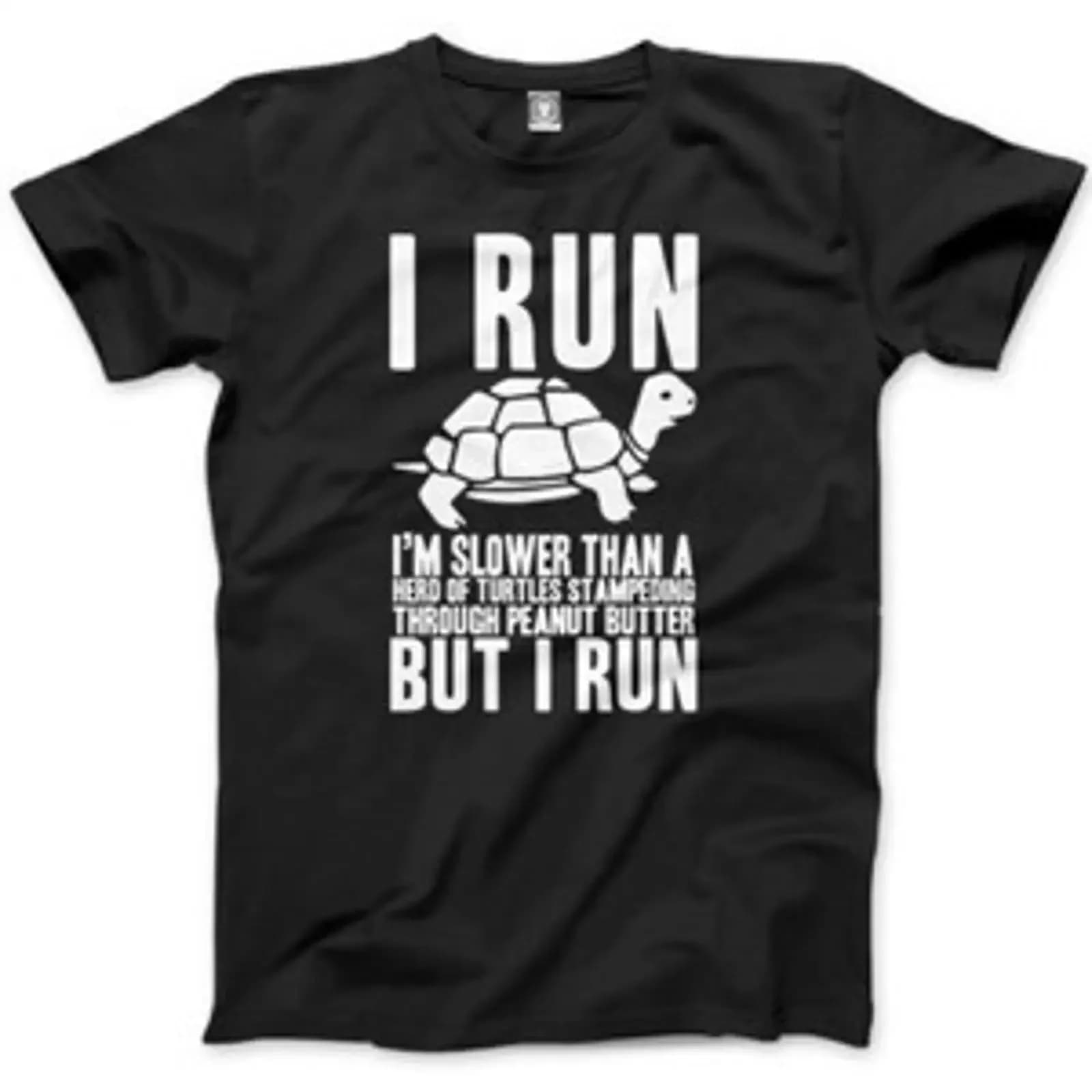 T-shirt da uomo vintage lavata I Run Lustiges Running Runer, unisex, streetwear, versatile, elasticizzata, traspirante, casual