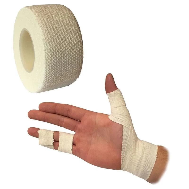 Kit di pronto soccorso per pollice, polso, dito, pollice, nastro avvolgente elasticizzato, autoadesivo, bianco, 4 pezzi