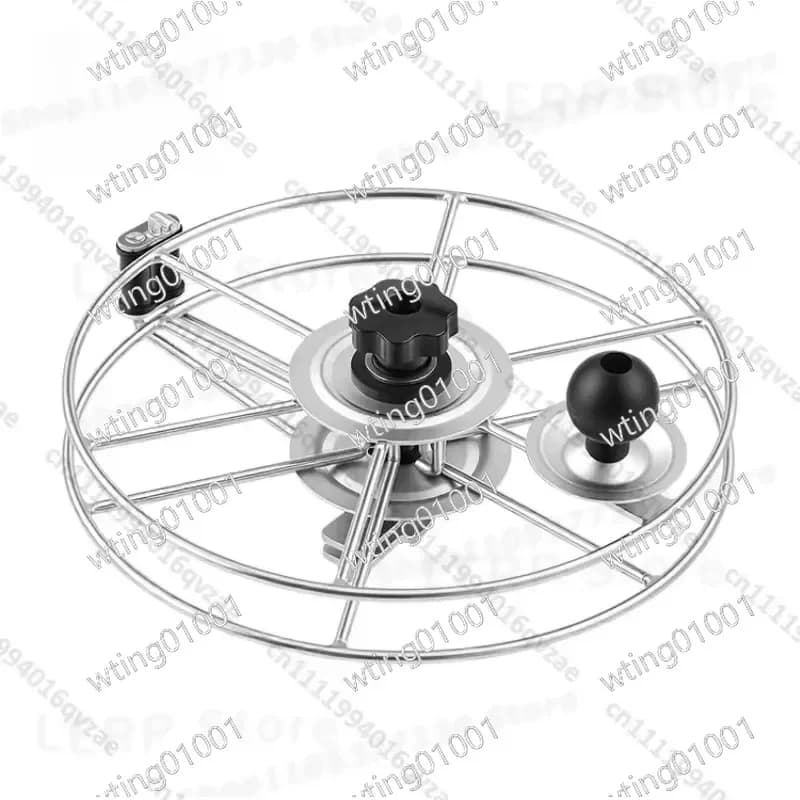 for 304 Stainless Steel Marine Anchor Line Reel Heavy Duty Boat Rope Winder Durable Nautical Cord Spooling Device for Yacht
