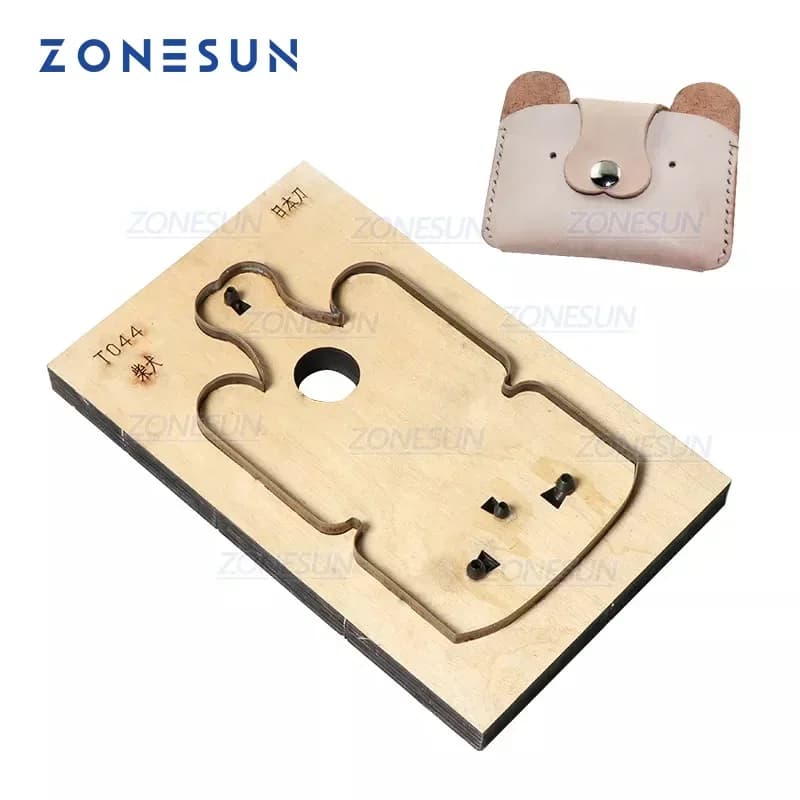 ZONESUN Cane Personalizzato Taglio In Pelle Die Portamonete Punzonatura Strumento Artigianale Portafoglio Die Cut Carta FAI DA TE Laser Acciaio Regola Die