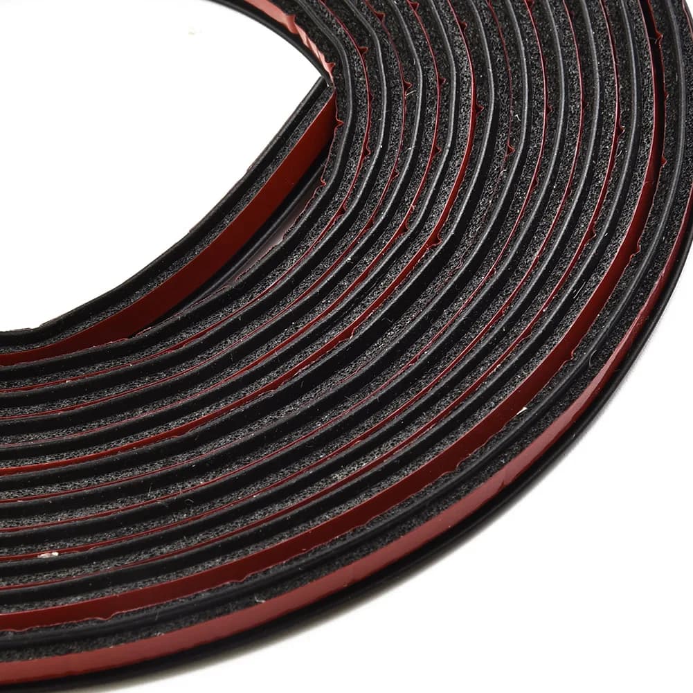 T-Type Sealing Strip Waterproof Weatherstrip Bumper Car Dustproof Front 1 Roll 3 Meter Shock-Absorbent Side Skirt