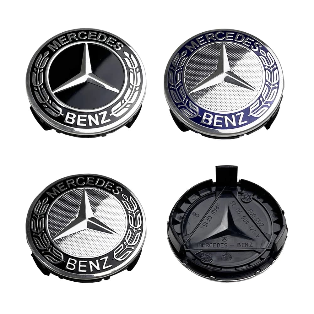 4pcs 75mm Emblem Car Wheel Center Cover Hub Cap Badge For Mercedes benz AMG A B C E G CLA GLK CLASS W221 W212 W176 W205 W177