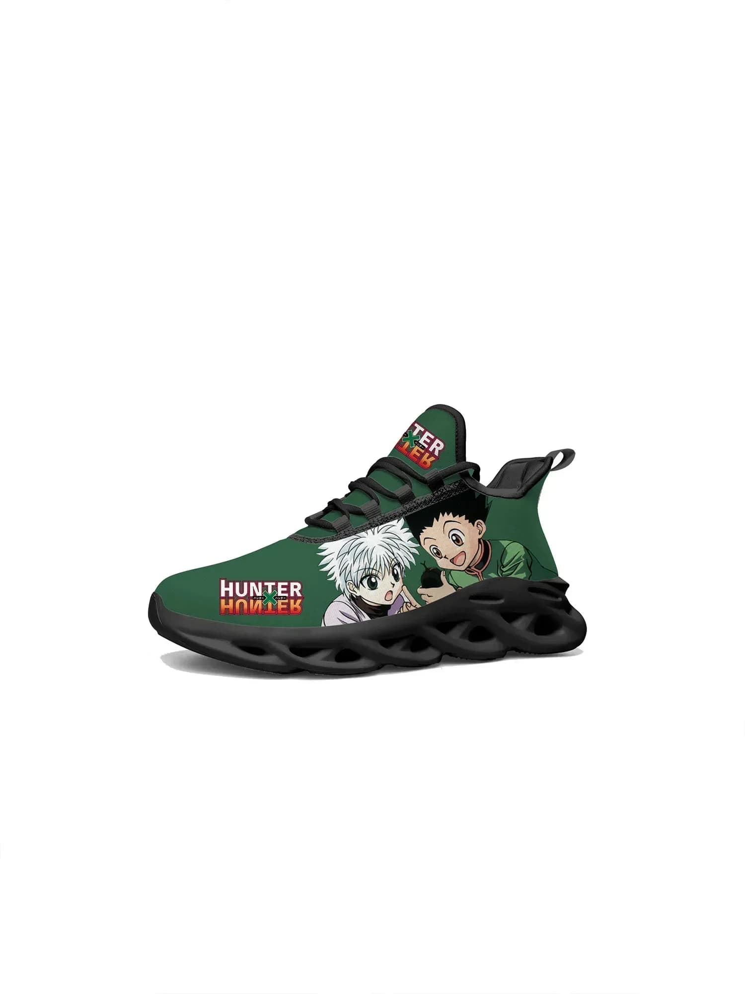 Japanese Anime Hunter X Hunter Flats Sneakers Mens Women Teenager Sports Running Shoes High Quality Custom Lace Up Mesh Footwear