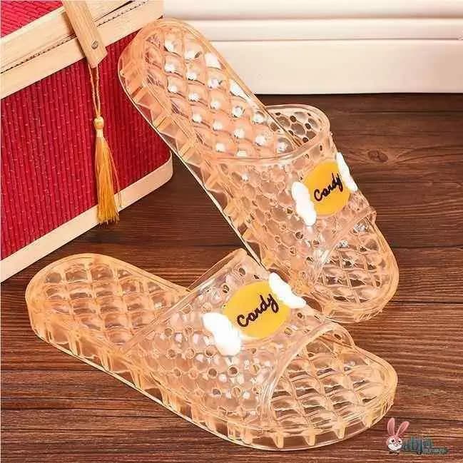 Ciabatte da bagno in cristallo da donna, antiscivolo, estive, per la casa, con drenaggio, modello femminile