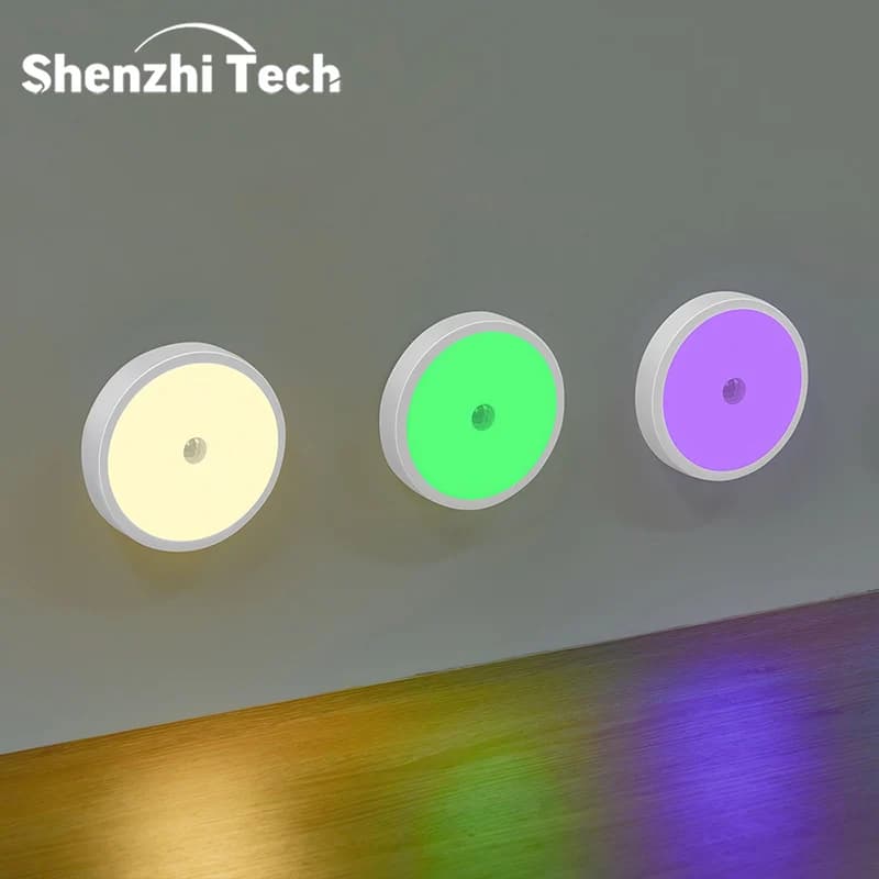 Luce Notturna con Sensore di Movimento Shenzhi Tech, Ricaricabile USB 120 ° Luce a induzione per scale, corridoi e comodini
