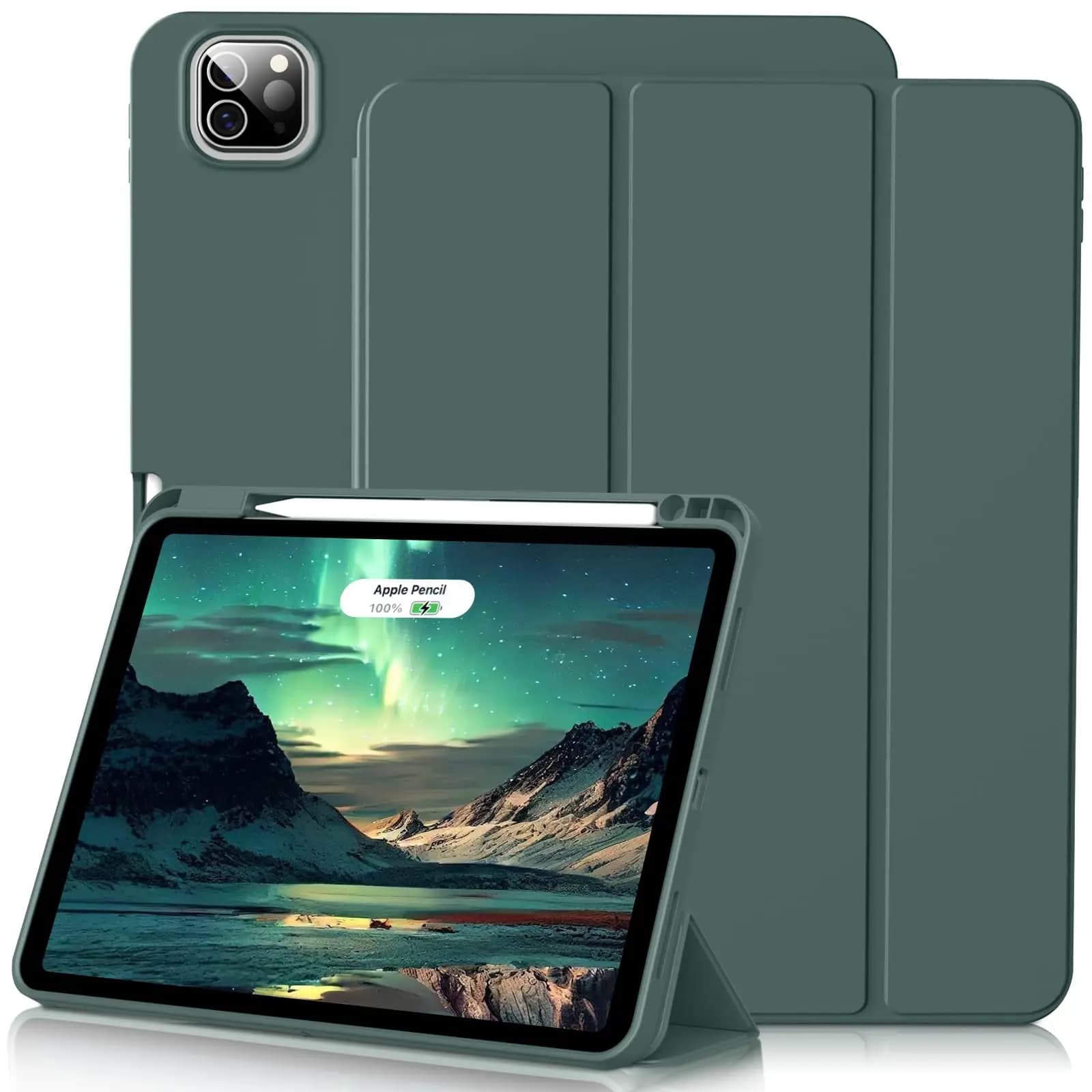 Astuccio per iPad Air Pro 10.9 11 12.9 13 A16 10a 11a generazione Air 4 5 6 7 Supporto a tre ante Flip Cover con portapenne