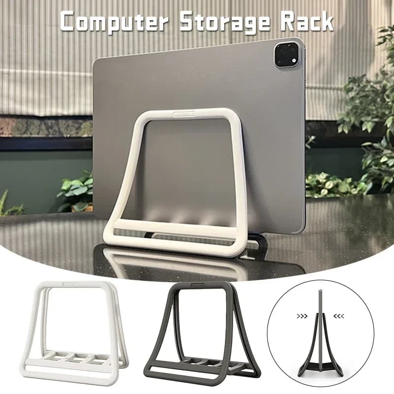 Supporto verticale per laptop Supporto da tavolo pieghevole universale per tablet per notebook Accessori per archiviazione per ufficio domestico Supporto per laptop