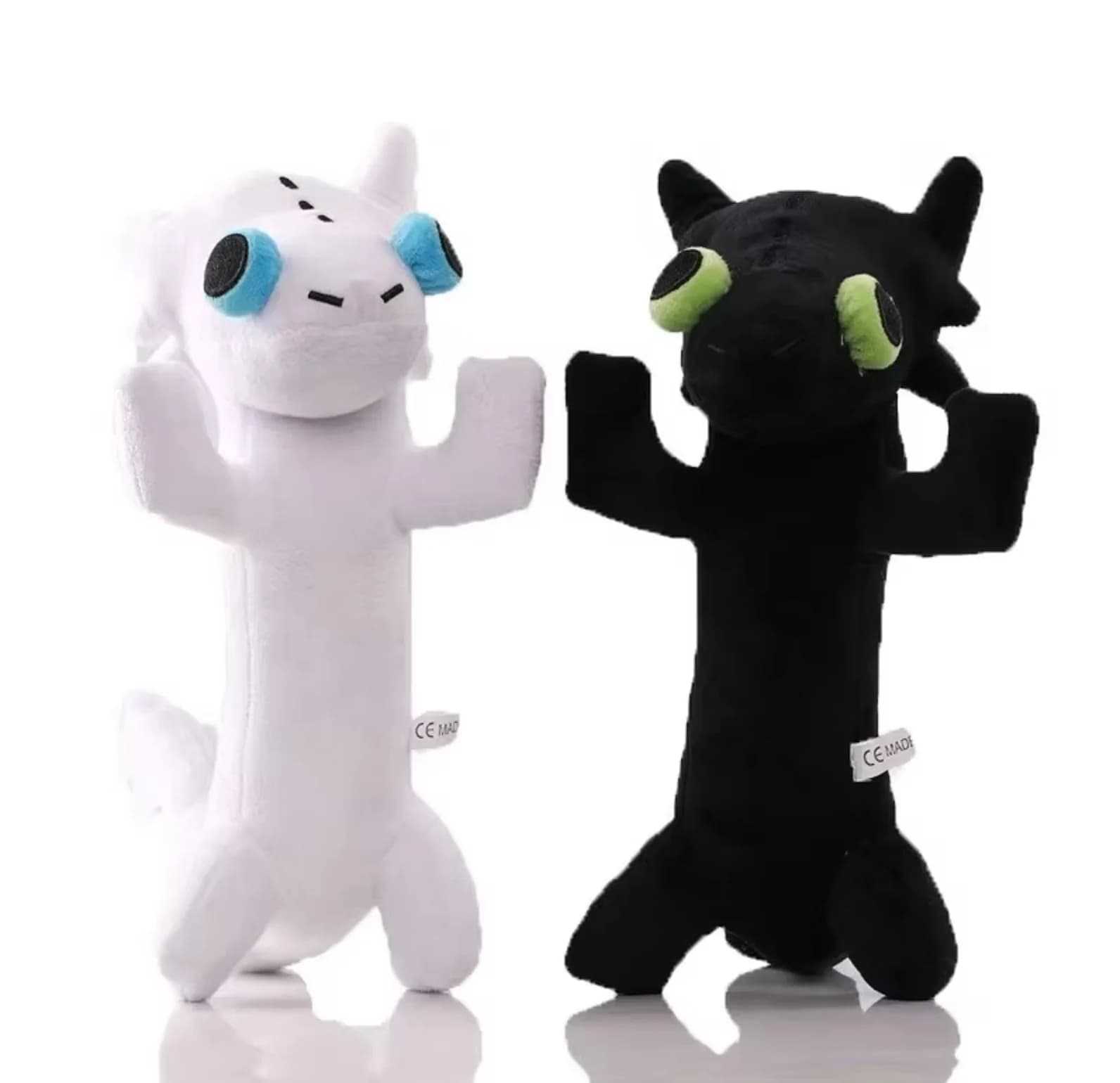 Senza denti Danza Meme Peluche Ballo Drago Farcito Animali morbidi Peluche 25 cm Bambola Anime Sala giochi Cuscino Decora Regalo per bambini