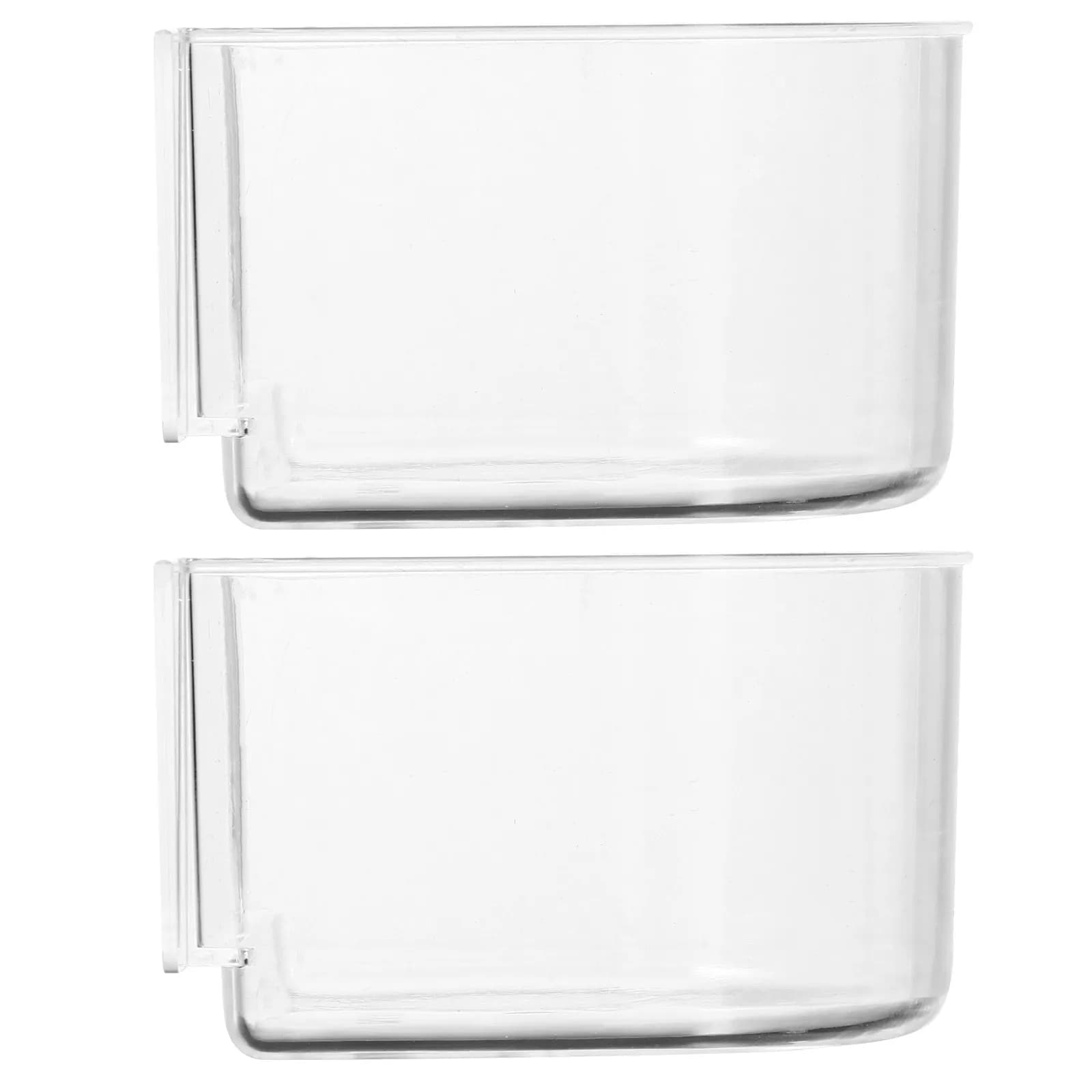 Bird Accessory Food Dish Replacement Cage Feeder Dishes Clear Bowl Feeding Container