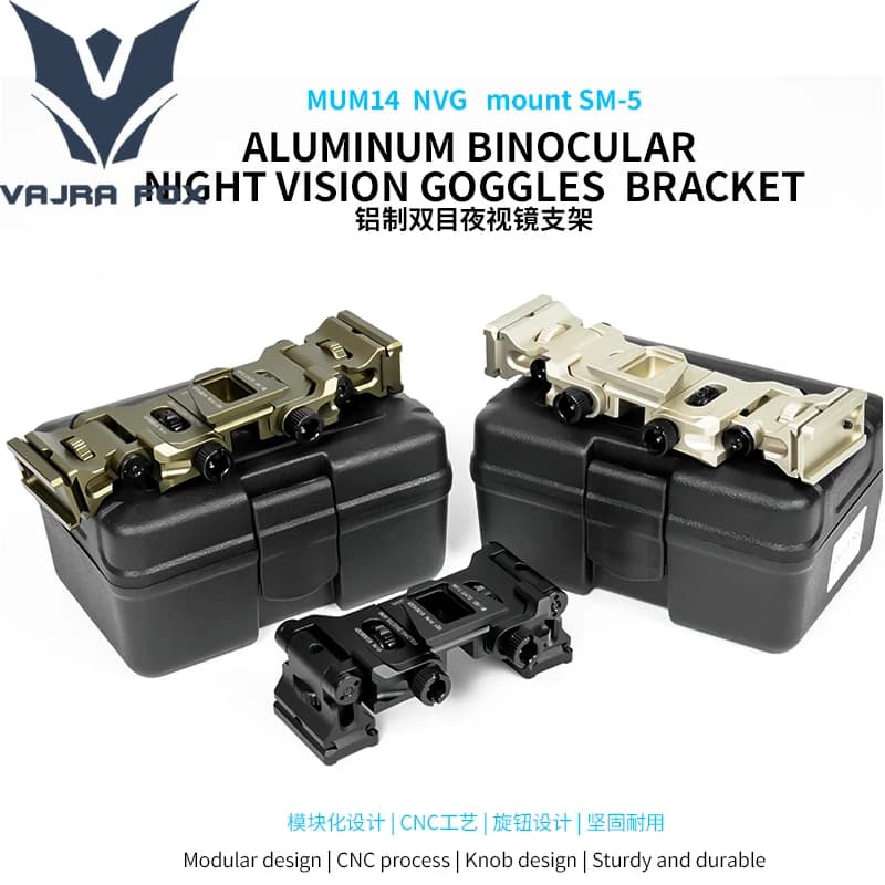 MUM-14 Ponte binoculare in metallo Occhiali per visione notturna Supporto per casco per staffa modulare L4G24 Supporto NVG Accessori per casco tattico