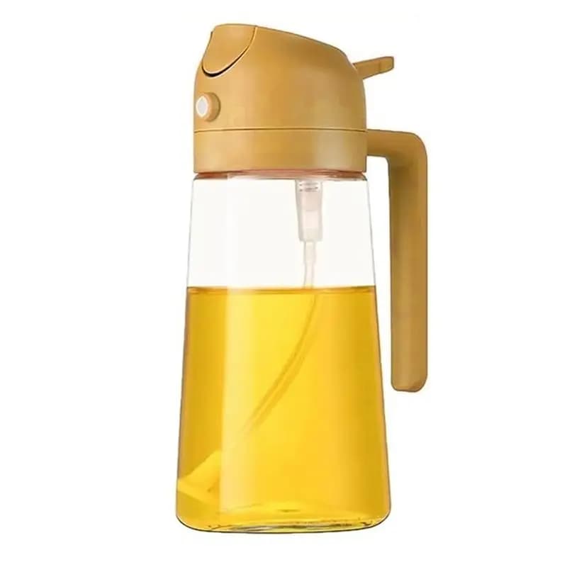 Spray da cucina YLS, dispenser e spruzzatore d'olio 2 in 1, bottiglia dispenser per olio da cucina per friggitrice ad aria