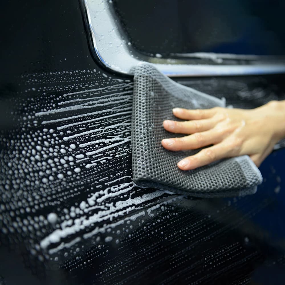 DETAILING Asciugamano per pulizia auto Panno per barra di argilla magica Rimuovi macchie Asciugamano leggero portatile di bellezza per strumento di lavaggio auto