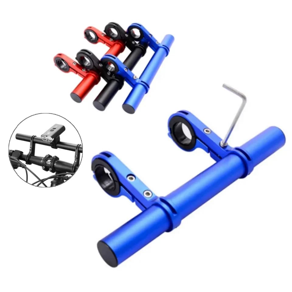 Electric Scooter Handlebar Extender Extension Horn Light Mount Holder Handlebar Riser Adapter Bicycle Lamp flashlightAccessories