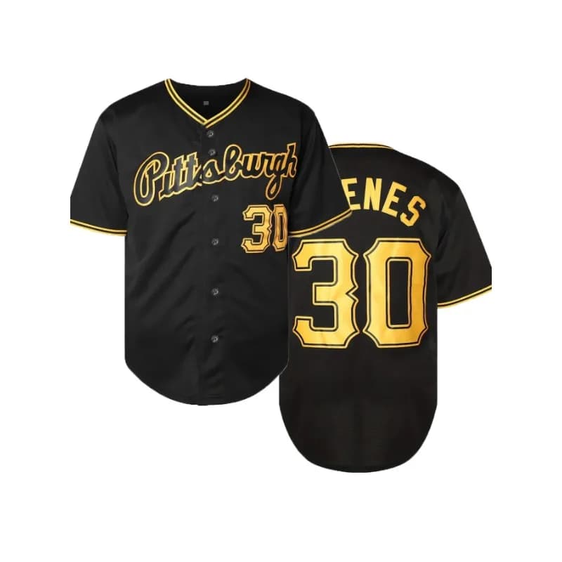 Maglia da baseball da uomo Camicia da baseball traspirante Uniforme da baseball cucita ad asciugatura rapida T-shirt con scollo a V a maniche corte Abbigliamento casual
