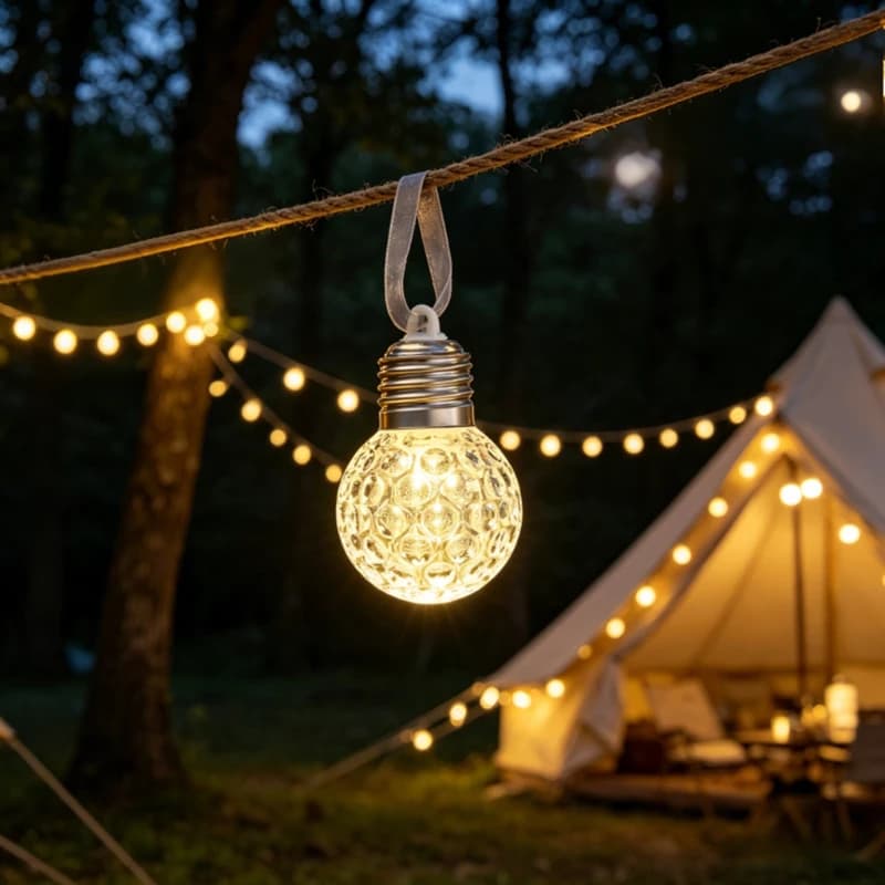 Nuova Sfera Luminosa LED per Albero di Natale, Luce Notturna in Cristallo Trasparente, Decorazione per Atmosfera Festiva