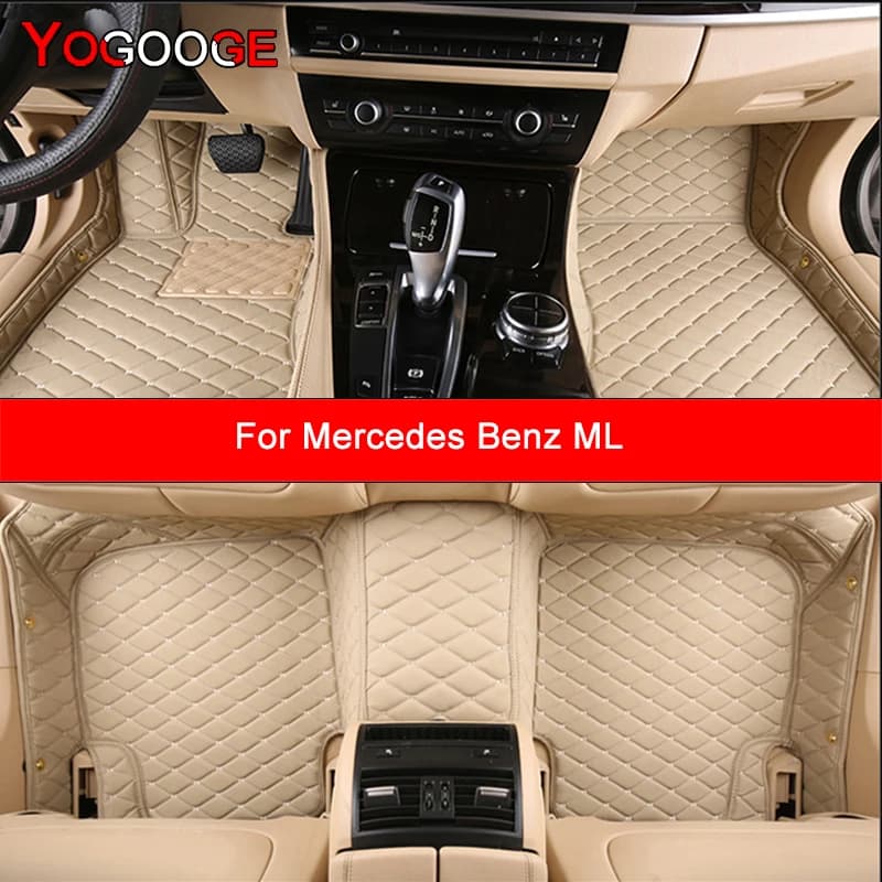 Tappetini per auto personalizzati YOGOOGE per Mercedes Benz ML W164 W166 Tappeti per auto Accessorio per auto