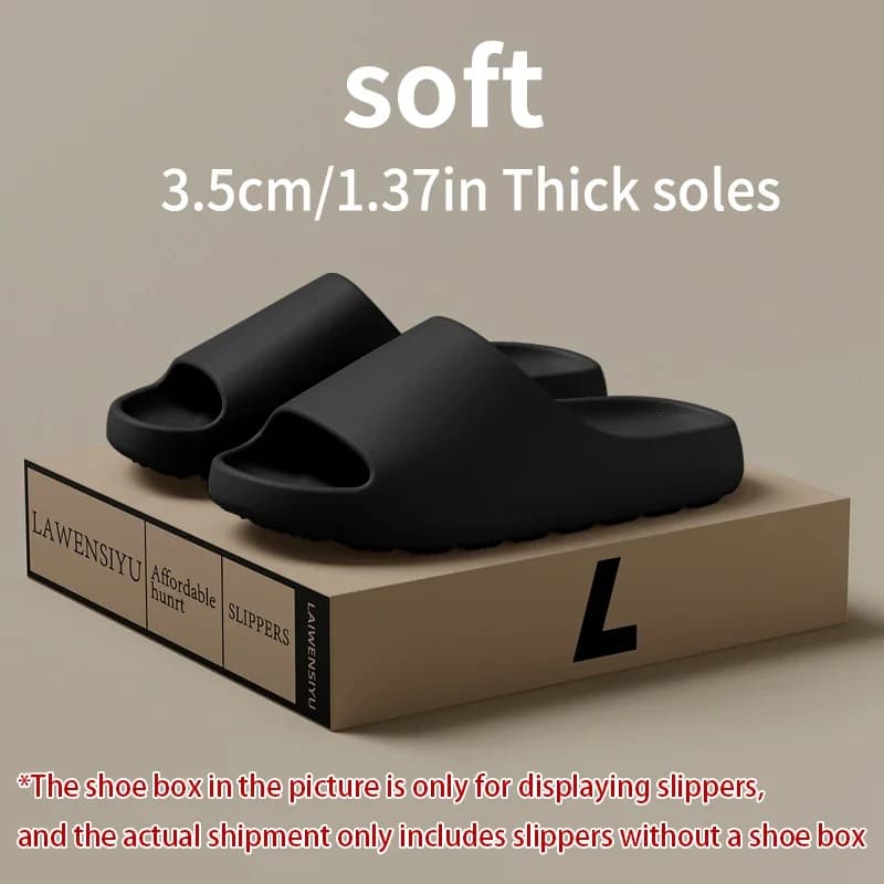 EVA Anti-Slip Men's Slippers Home Thick Bottom Slippers Comfortable Lightweight Indoor Outdoor House Slippers