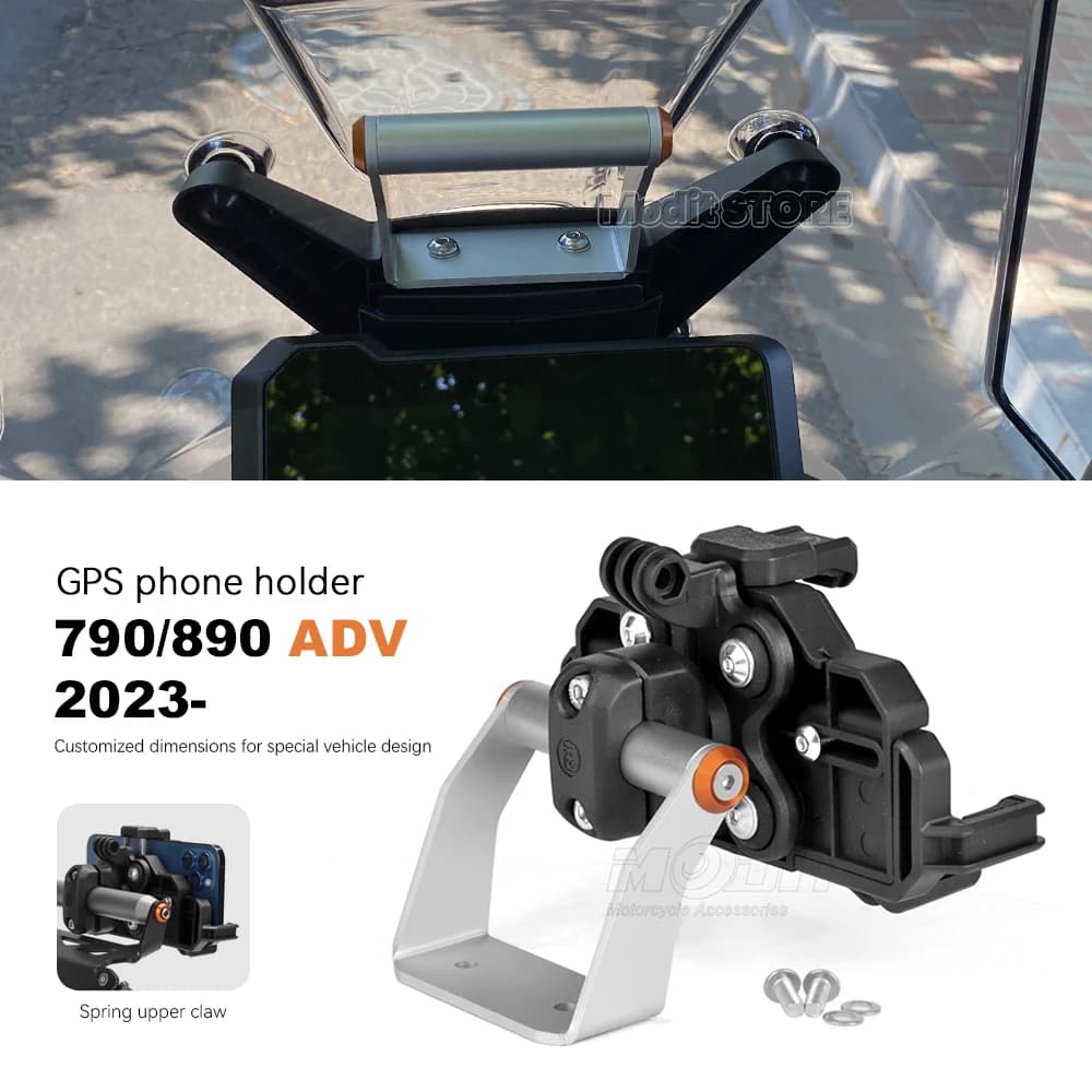 2024 Per 790 890 Adventure ADV R Telefono cellulare Navigazione GPS Staffa di montaggio Manubrio moto Supporto per supporto di estensione