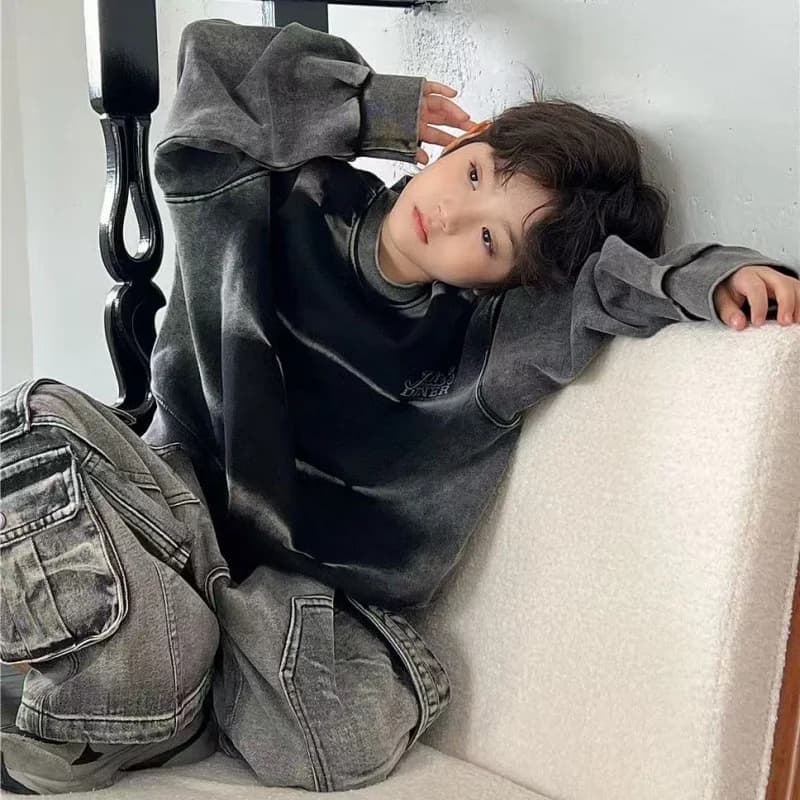 Abbigliamento per Bambini, Felpa con Cappuccio alla Moda per Ragazzi, Stile Coreano Trendy, Casual, Primavera-Autunno