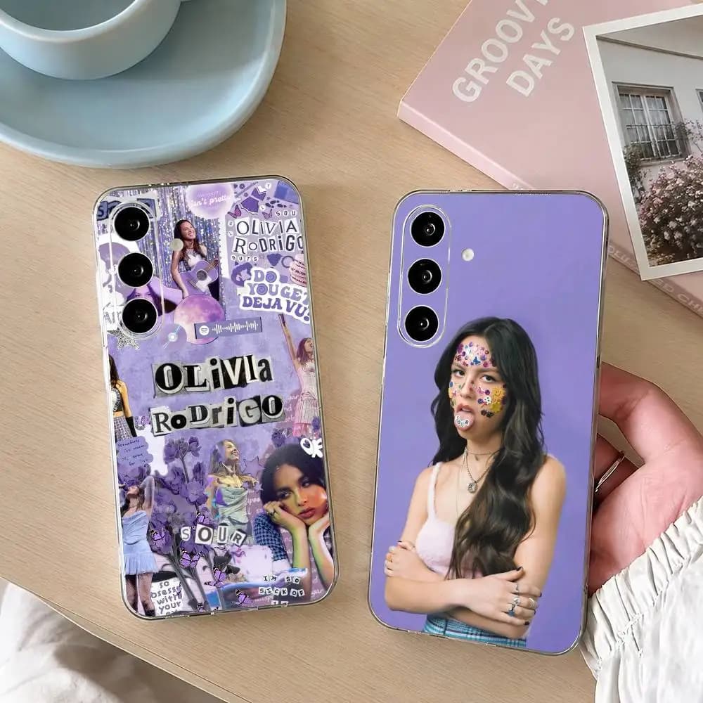 POP Singer Olivias Rodrigos gift Phone Case Transparent Silicone Soft For SamsungA10,12,20,21S,30,31,40,50,51,52,70,71