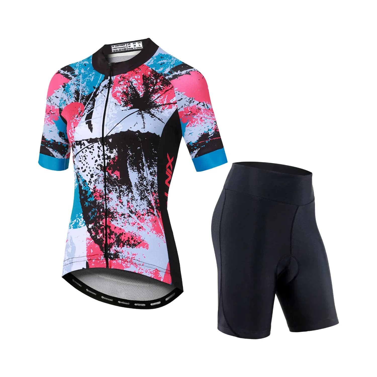 Cycling Knit Set Summer Cycling Clothing Bike Clothing MTB Cycling Knit Quick Drying Knit Set Women's Outdoor Set