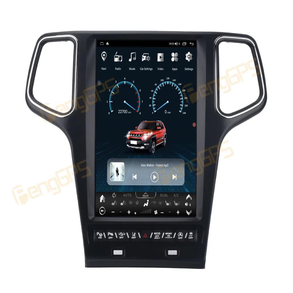 13.6 Inch Android 13 CarPlay Car Radio For Jeep Grand Cherokee 2014-2020 Touch Screen Multimedia Player GPS Navigation Head Unit