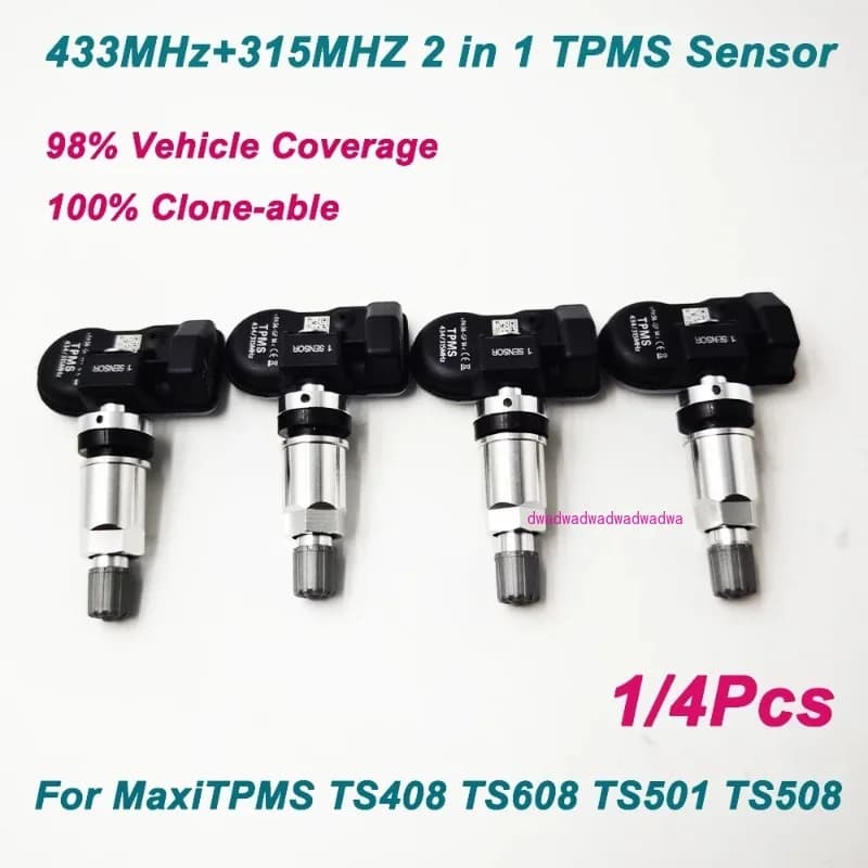 Per Autel MX Sensore 433 MHz 315 MHz 2 in1 Universale MaxiTPMS Sensore Strumenti di Riparazione Pneumatici Scanner Programmabile MX-Sensore TS601 TS508K