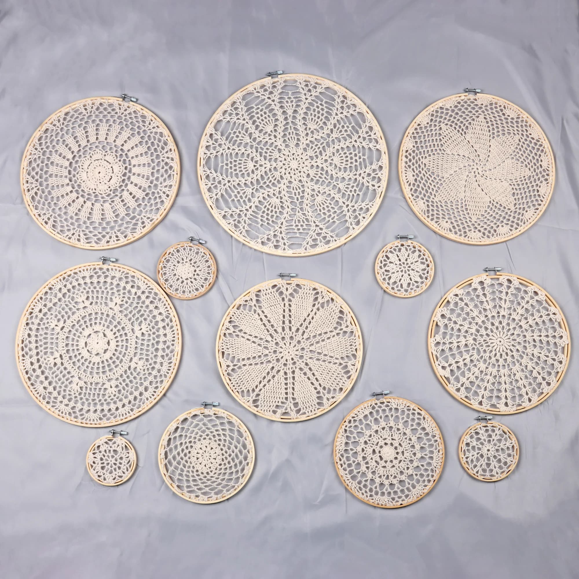 1 Set DIY Tapestry wall Hanging Lace Dream Catcher Set Wedding Background Decoration Mexican Party Decorations Boho wall Hanging