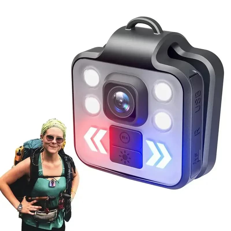 1080P HD Mini Videocamera per corpo Videoregistratore Videocamera per visione notturna sportiva per la guardia di sicurezza delle forze dell'ordine all'aperto