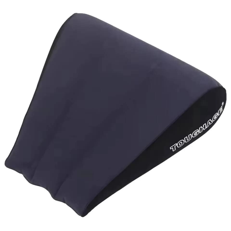 Cuscino Gonfiabile Sessuale a Triangolo, Ausilio per Posizioni, Arredo Sessuale, Cuscinetto per il Corpo, Set con Boccaglio a Bocca Aperta, Maschera per Occhi, Manette per Mani e Caviglie