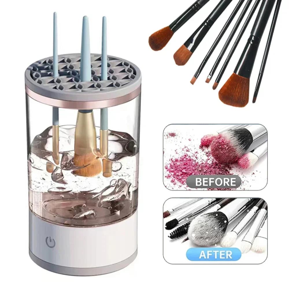 New USB Power Cleaner for Portable 3 in 1 Makeup Brushes with Fast Drying and Washing Support