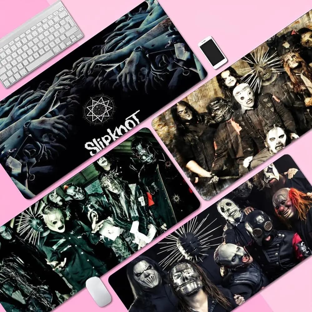 Band Rap S-Slipknot INS Tide Tappetino per mouse ispessito di grandi dimensioni, tappetino da tavolo per tastiera da gioco, tappetino da tavolo per notebook, per tavolo del computer PC
