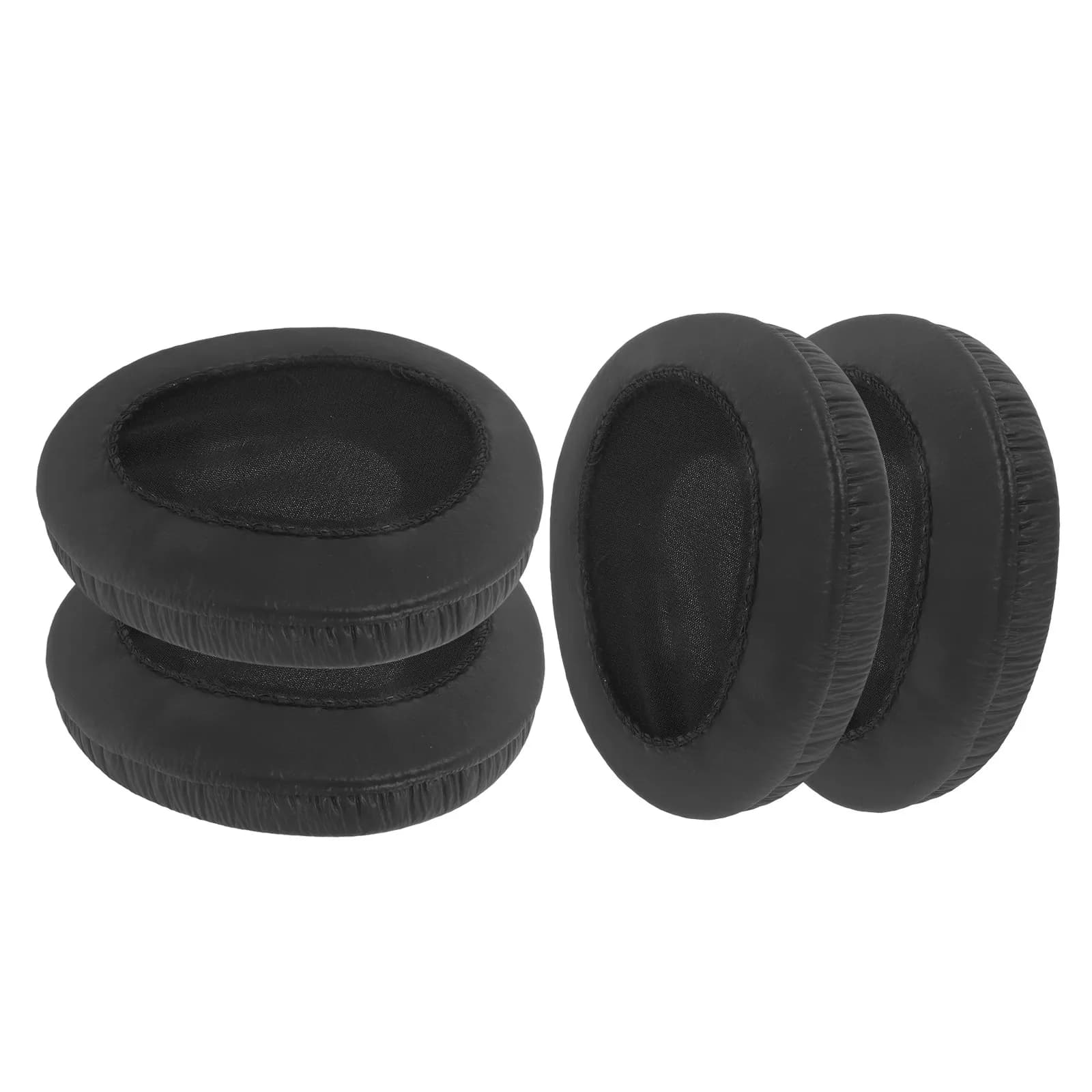 4 pcs of foam ear pads, soft spare ear pads, noise insulation, office comfy, phone, game headphones