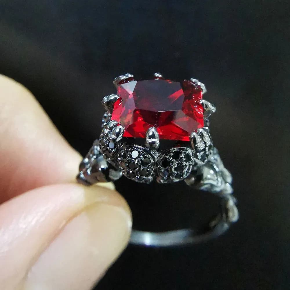 Punk Skull Halloween Rings