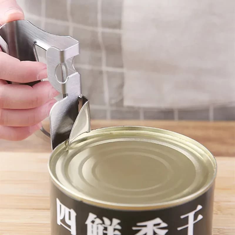 Multifunctional Opener Beer Bottle Side Cut Stainless Steel Box Knife Safety Manual Open Cans Kitchen Gadgets