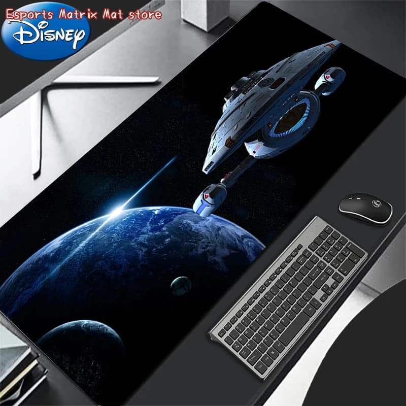 Mouse Mat Anime Gaming Accessories Keyboard Mat PC Gamer Star Trek Astronave Cosmic Planet Keyboard Carpet