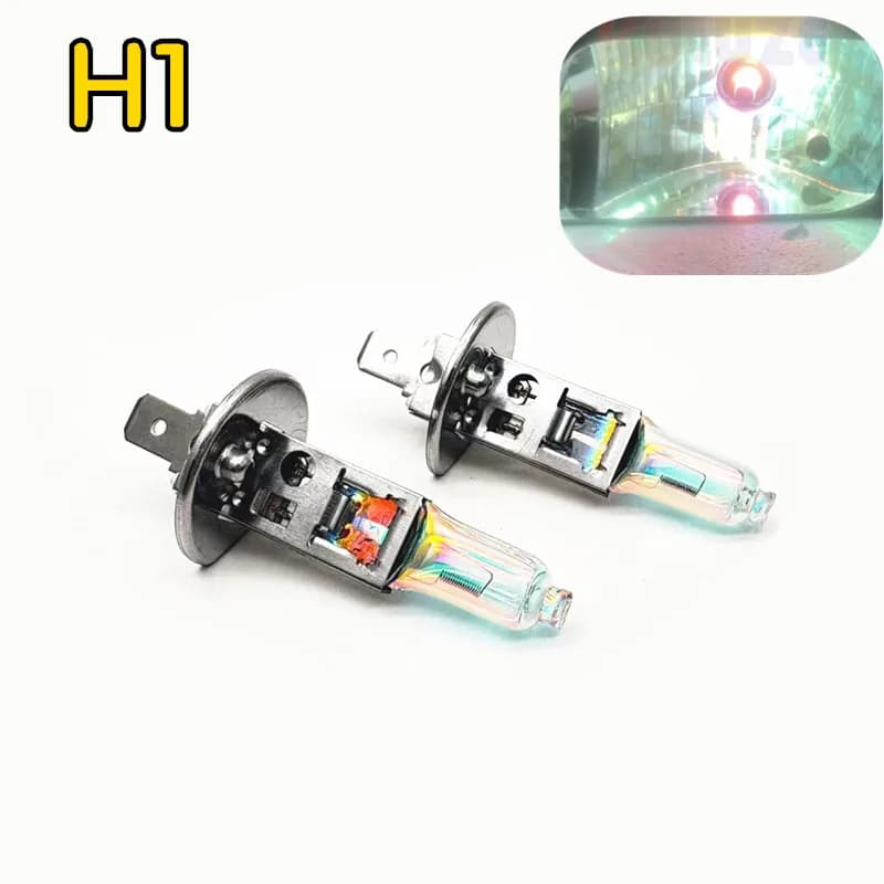 2 pezzi H1 H3 H4 H7 H8 H11 arcobaleno blu faro HB3 HB4 9012 lampada alogena per auto aggiornamento lampadina per auto a prova di pioggia e nebbia