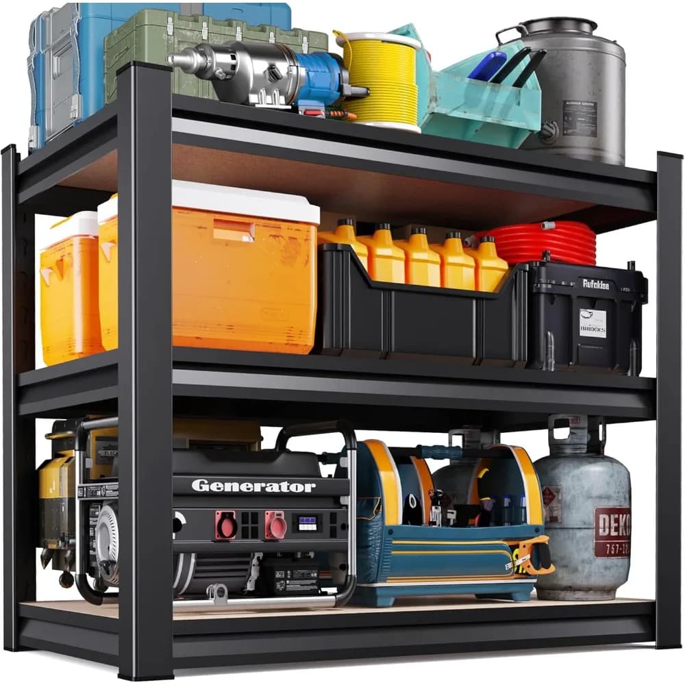 Shelvings for Garage Resistant, Adjustable Metal Shelves, Garage Organizer and basement