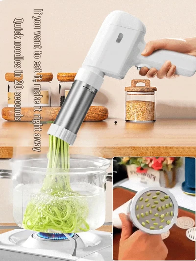 Macchina per Pasta Elettrica Domestica Multifunzione, Pressa Automatica per Noodle, Strumento da Cucina Portatile per Fare la Pasta