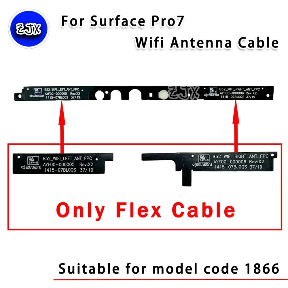 Per Microsoft Surface Pro7 WIFI segnale antenna cavo flessibile 1866 supporto fotocamera telaio in plastica parte di ricambio