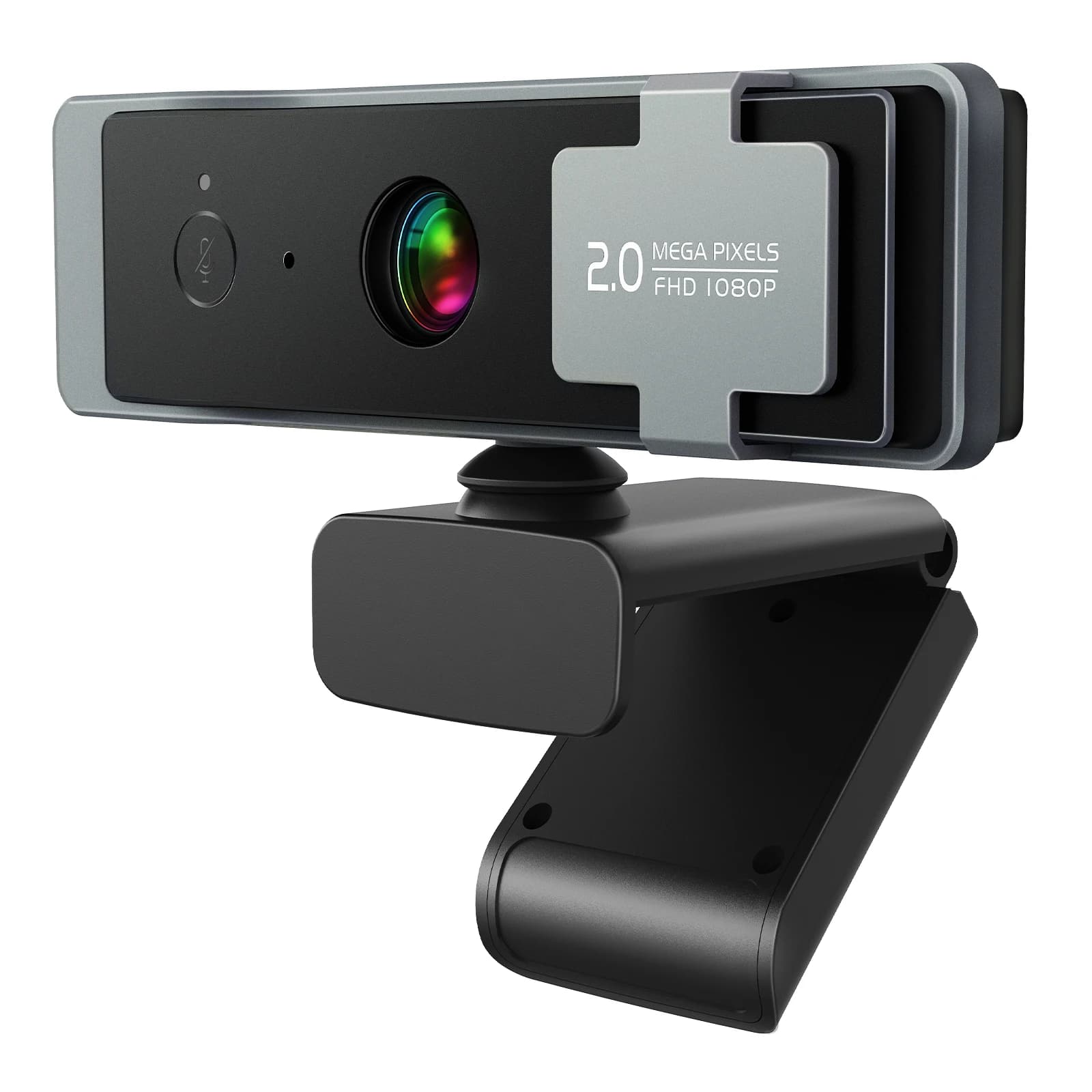 Webcam 4K Full HD 1080P with microphone and privacy cover - 90 ° View USB or living/video call/conference computer camera