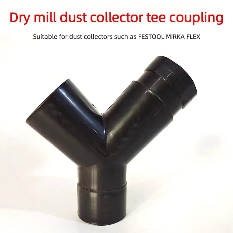 Convertitore di costruzione a tre porte e due stazioni per aspirapolvere per la raccolta di polveri Mirka/Festool/Flex