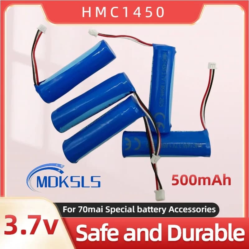 Batteria al Litio Originale Hmc1450 3.7V 500mAh 2026 per Dash Cam 70mai Pro, Accessori di Ricambio per Videoregistratore Auto DVR