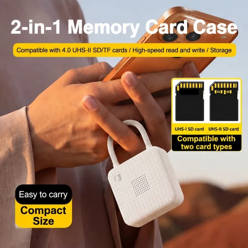 Multi‑functional High‑speed Card Reader Mini Storage Organizer Case for SD TF Memory Chips Universal Data Transmitter Compatible