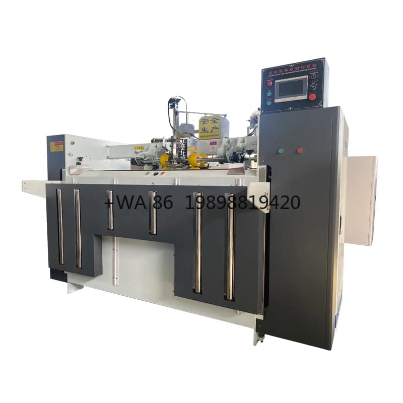 Cucitrice per scatole ondulate per cucire componenti per macchine per cartoni Scatola di carta ondulata semiautomatica elettrica