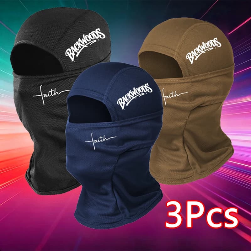 Musion with Backwoods Print, Motorcycle Mask, Comfortable Copricapo and Cycling Breathable